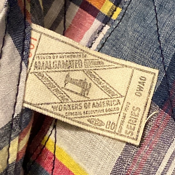 Vintage McGregor Madras Plaid Patchwork Full Zip Lightweight Jacket - Picture 8 of 12